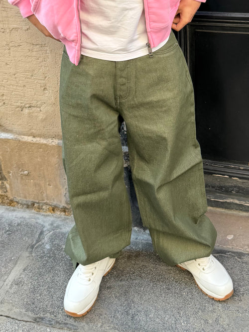 Denim Selvedge Green