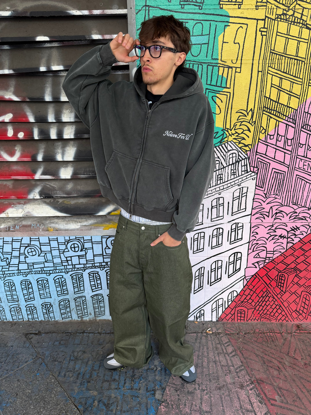 Zip Grey/Kaki