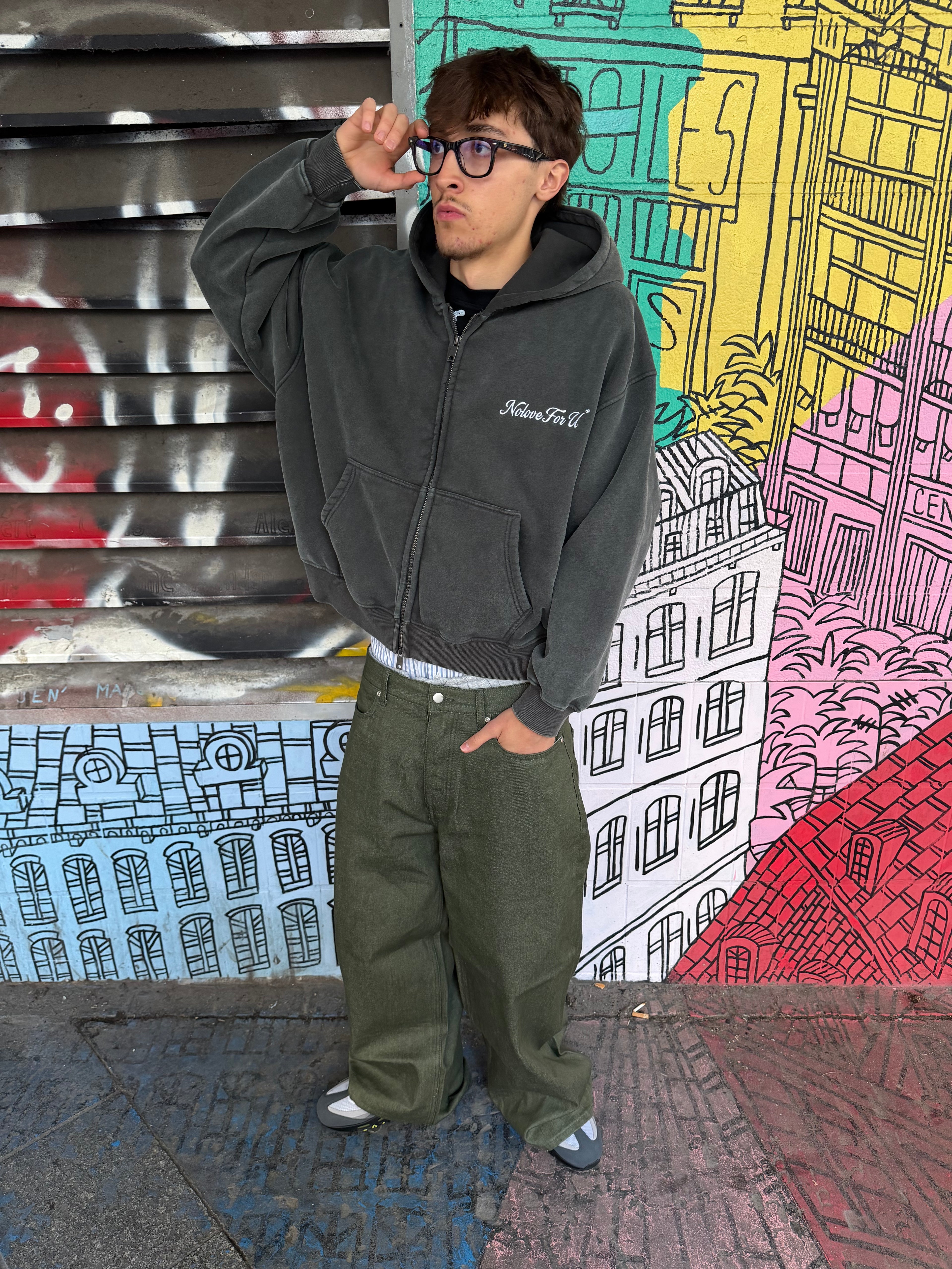 Zip Grey/Kaki